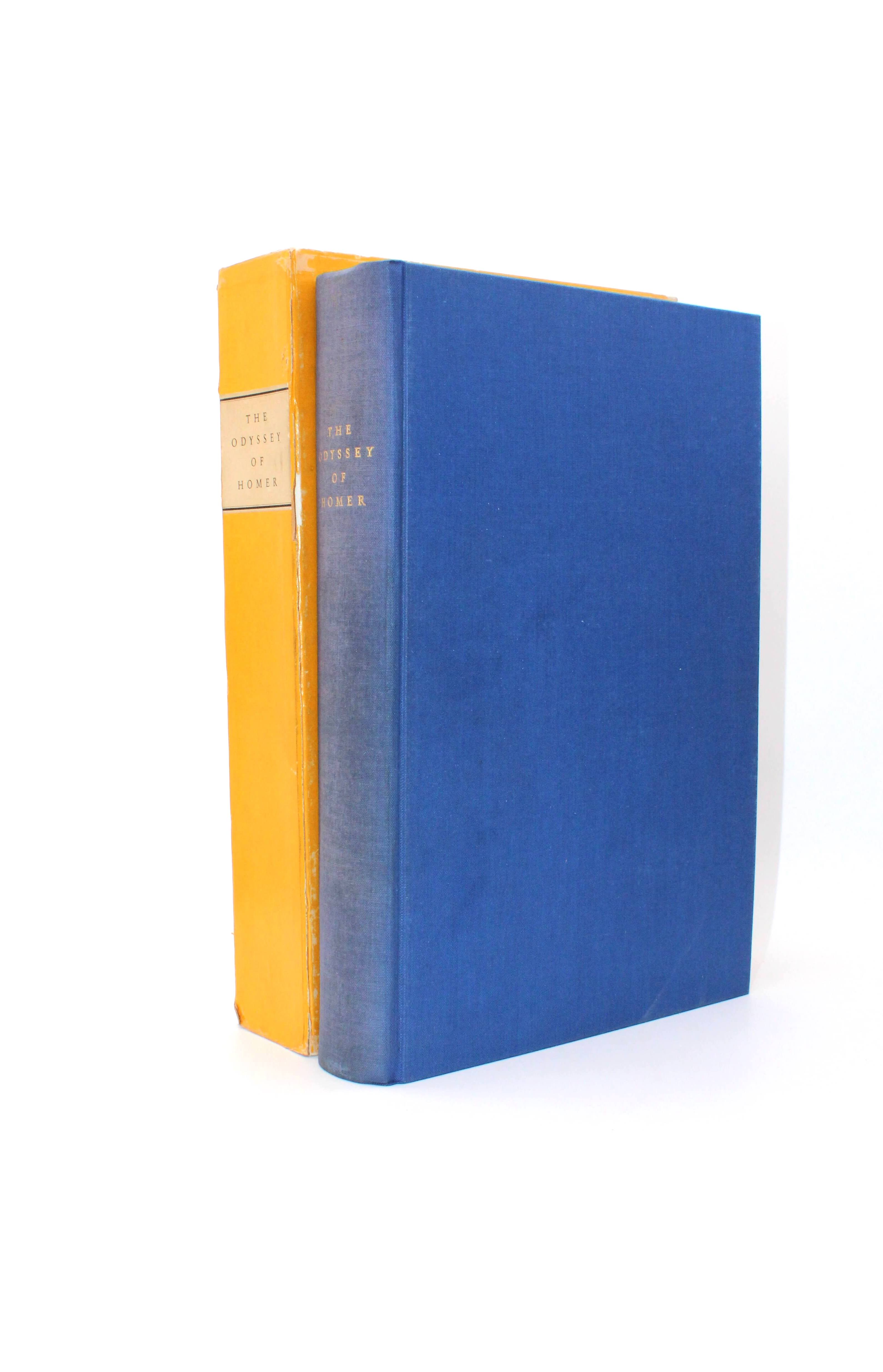The Odyssey. By Homer. Translated by Alexander Pope. Signed by Book Designer J. Van Krimpen. Signed Limited Edition. Limited Editions Club. Holland, 1931.