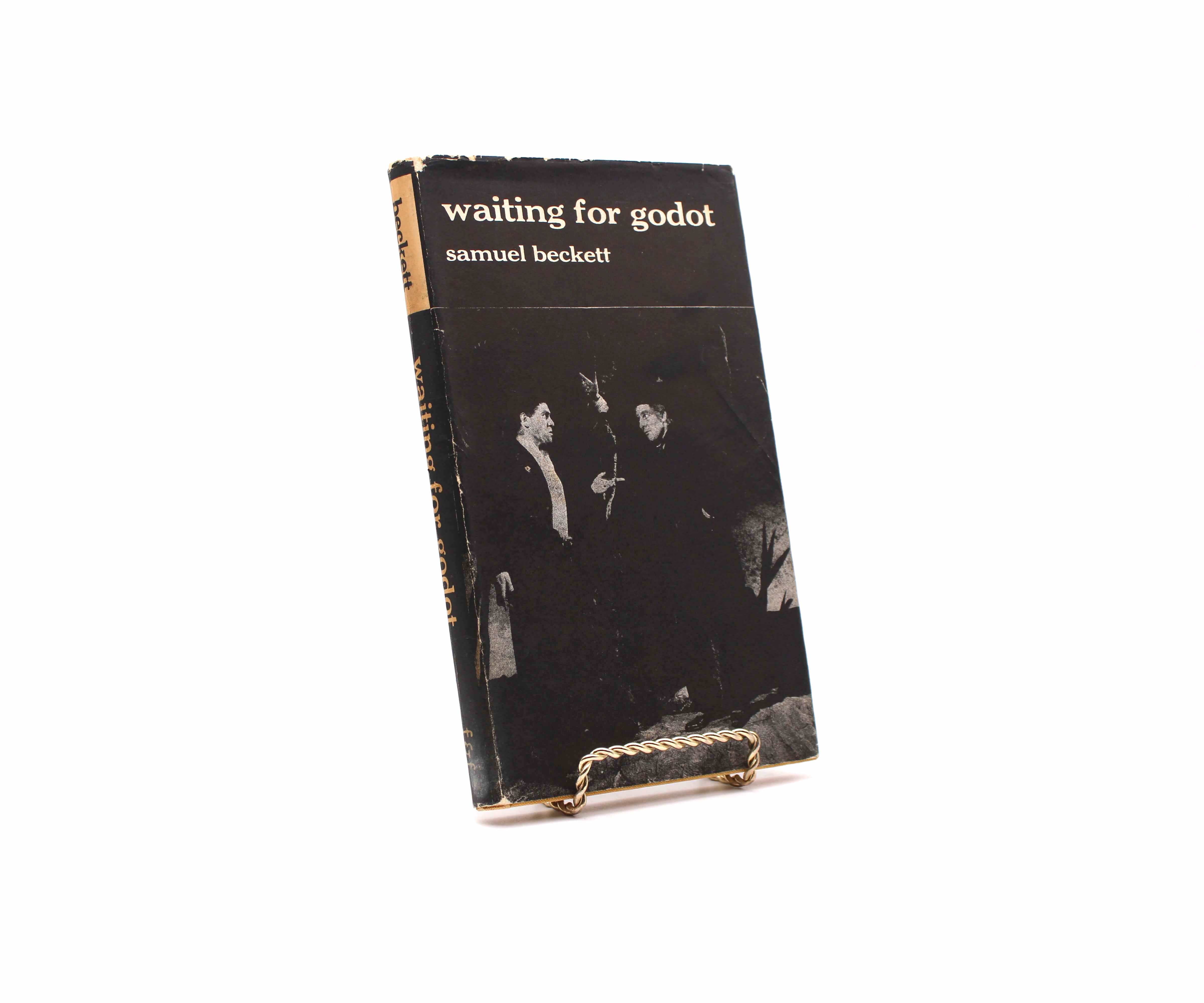Waiting for Godot. By Samuel Beckett. First British Edition, First Printing. Faber & Faber. London, 1956.