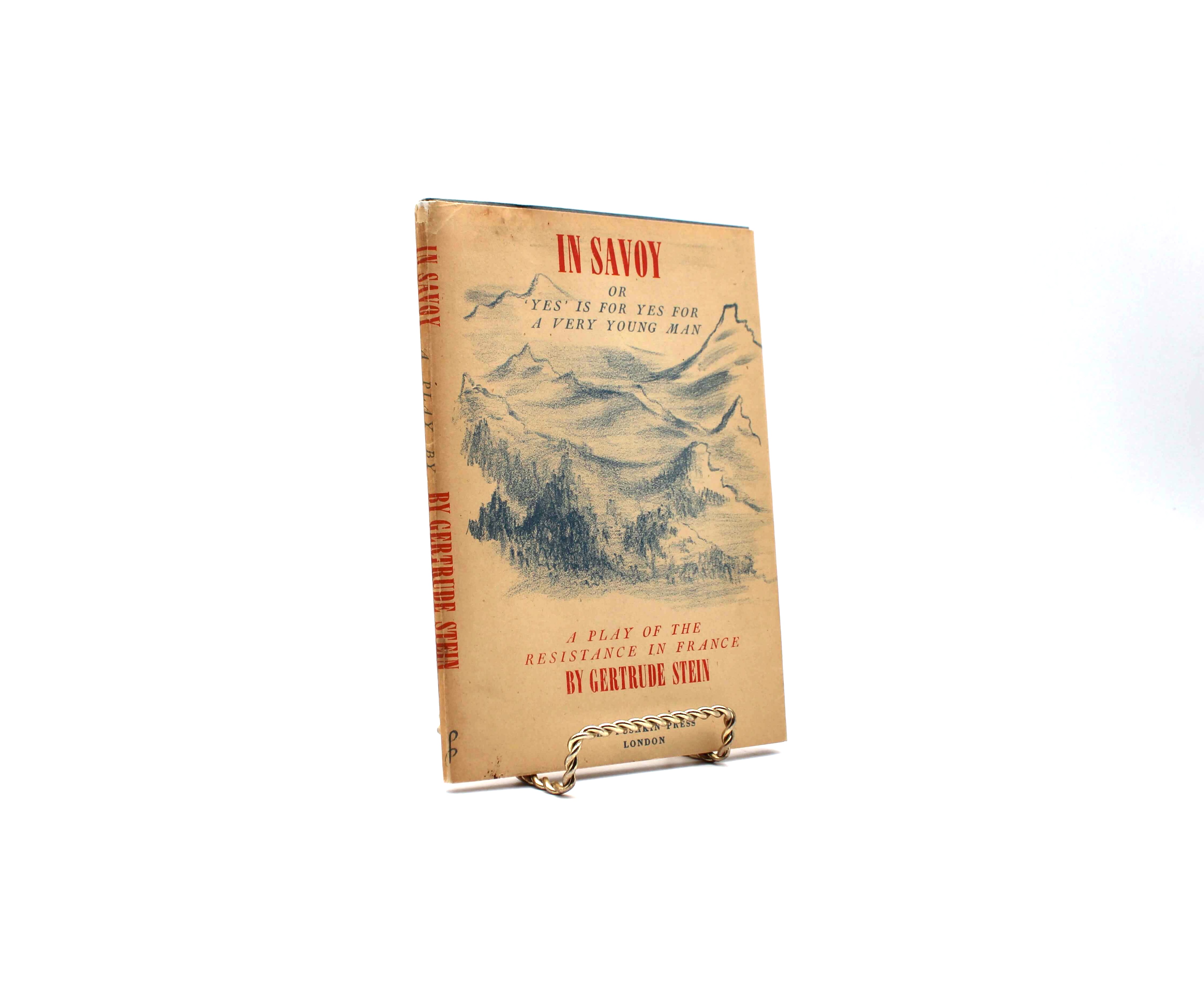 In Savoy. By Gertrude Stein. First Edition, First Printing. Pushkin Press. London, 1946.