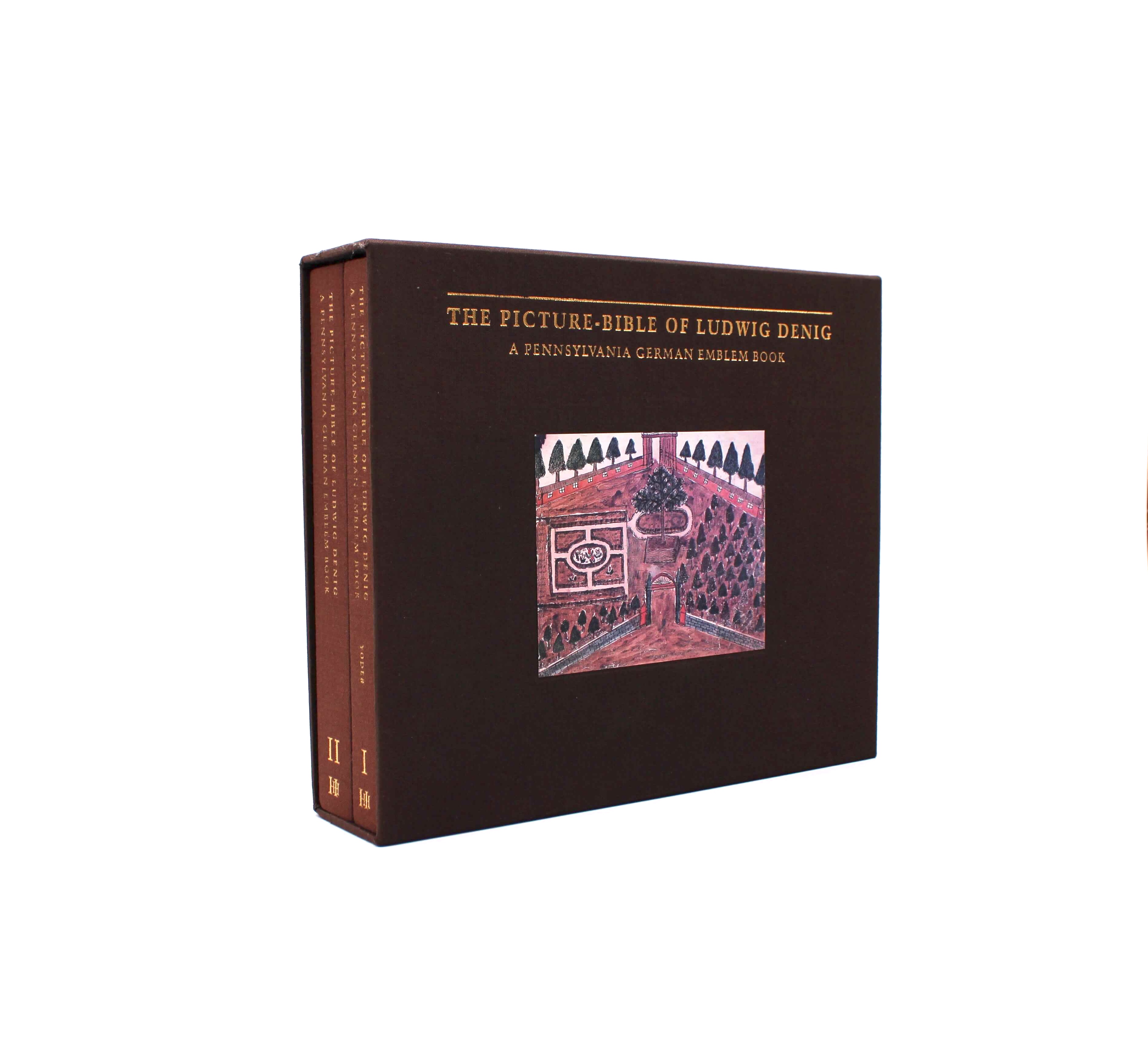 The Picture-Bible of Ludwig Denig: A Pennsylvania German Emblem Book. Facsimile Edition. Hudson Hills Press. New York, 1990.