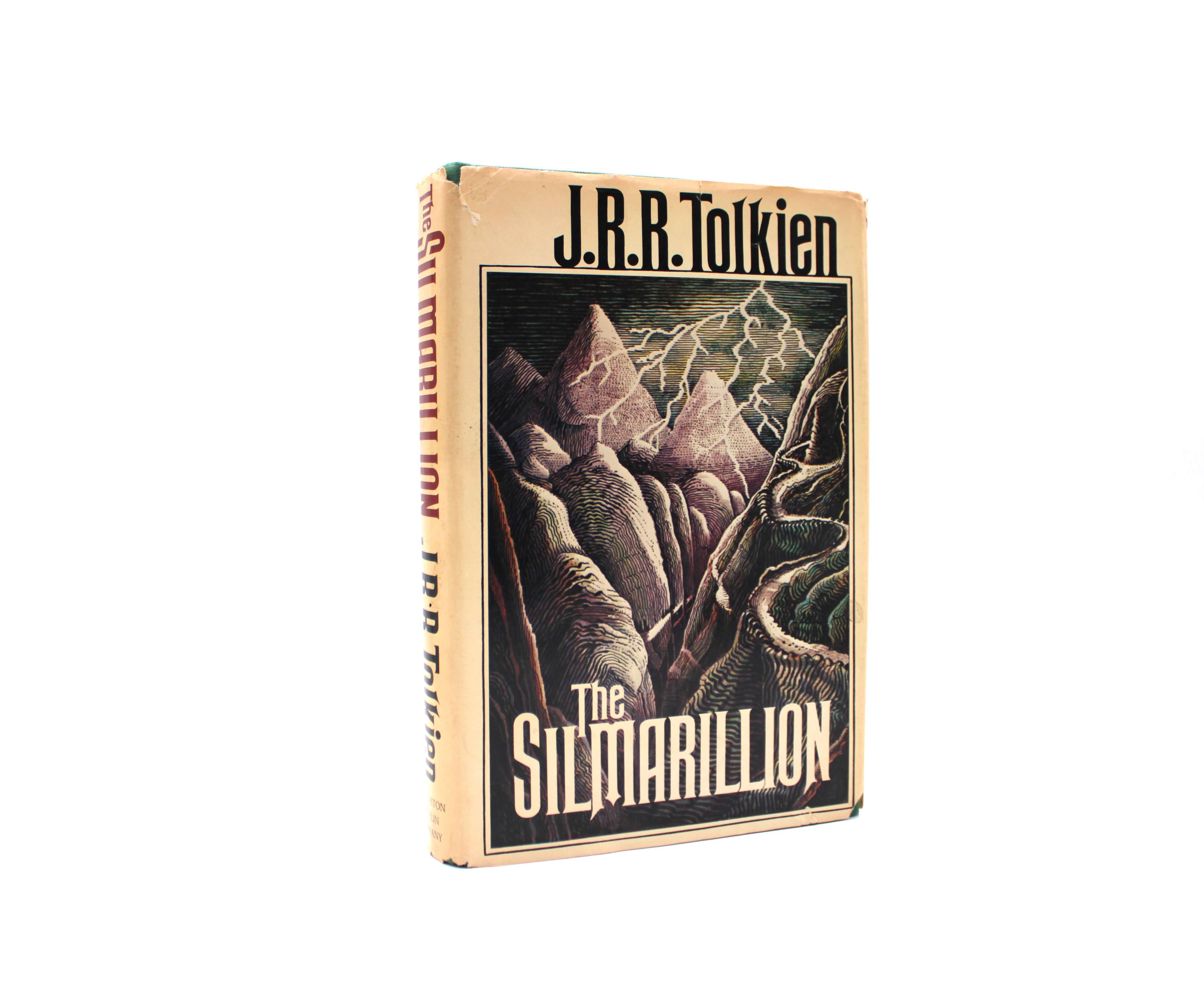 The Silmarillion. By J.R.R. Tolkien. First American Edition, First Printing, Fifth State. Houghton, Mifflin. New York, 1977.
