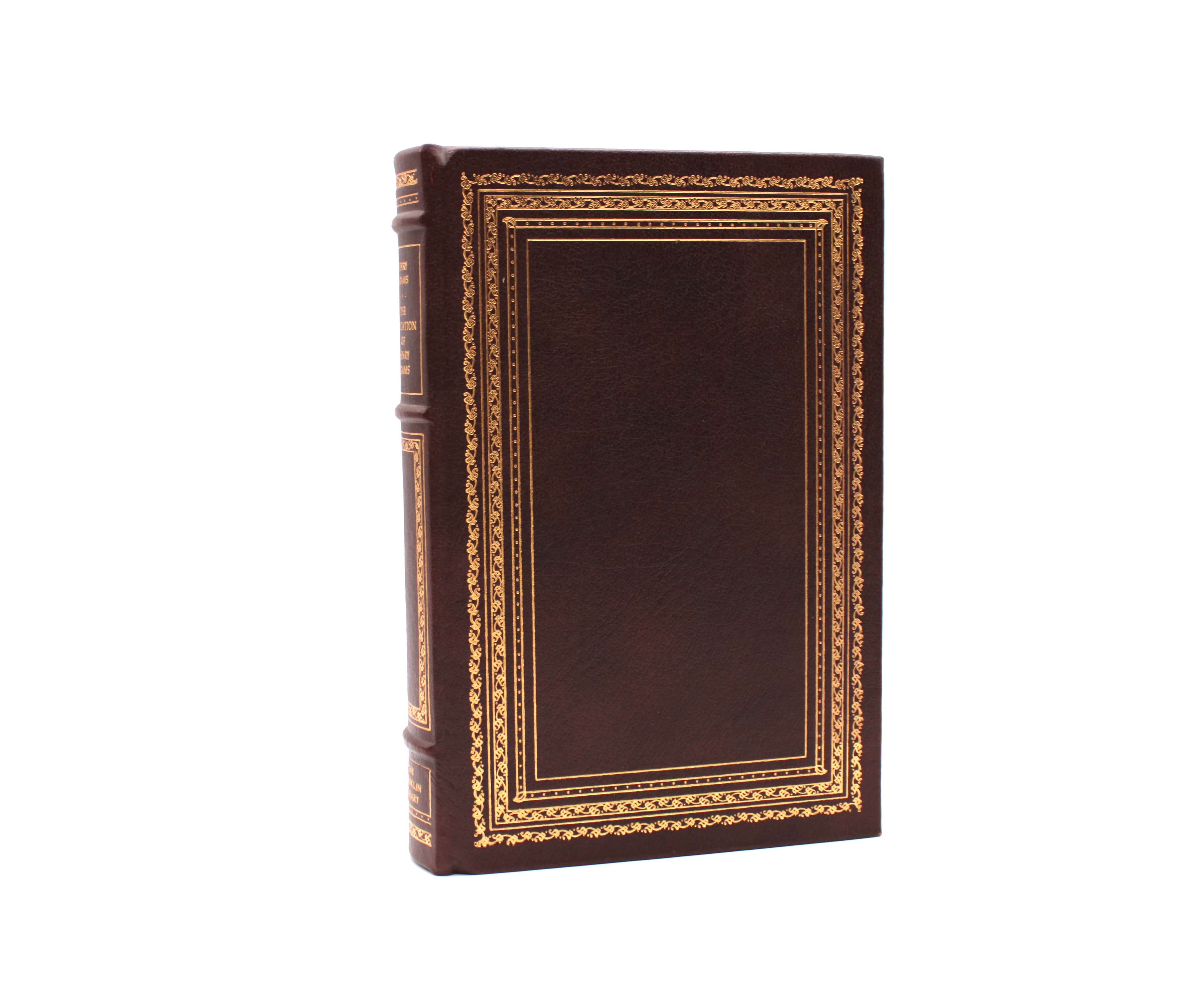 The Education of Henry Adams. By Henry Adams. Limited Edition. Franklin Library. Franklin Center, 1982.