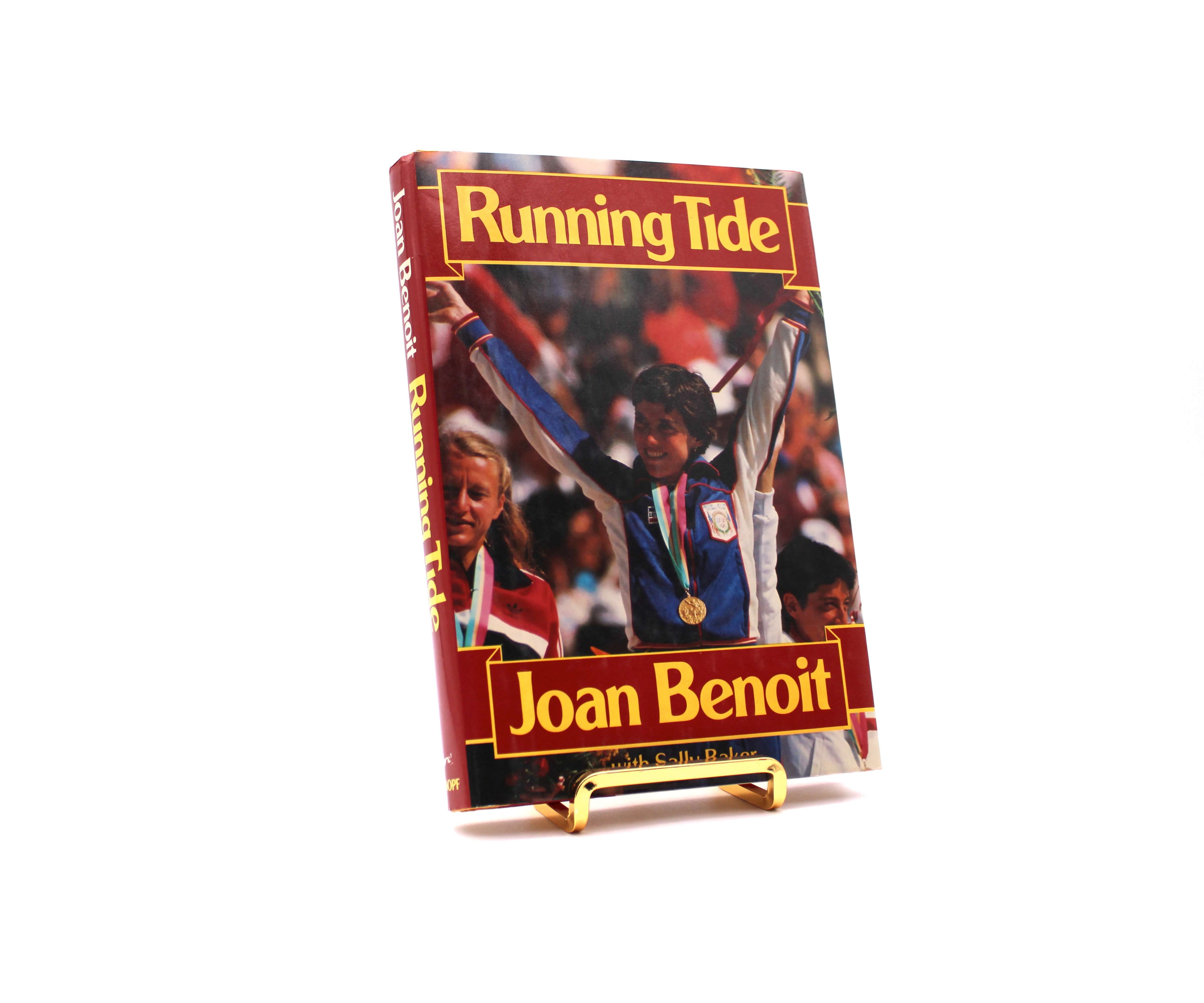 Running Tide. Inscribed by Joan Benoit. First Edition, First Printing. Knopf. New York, 1987.