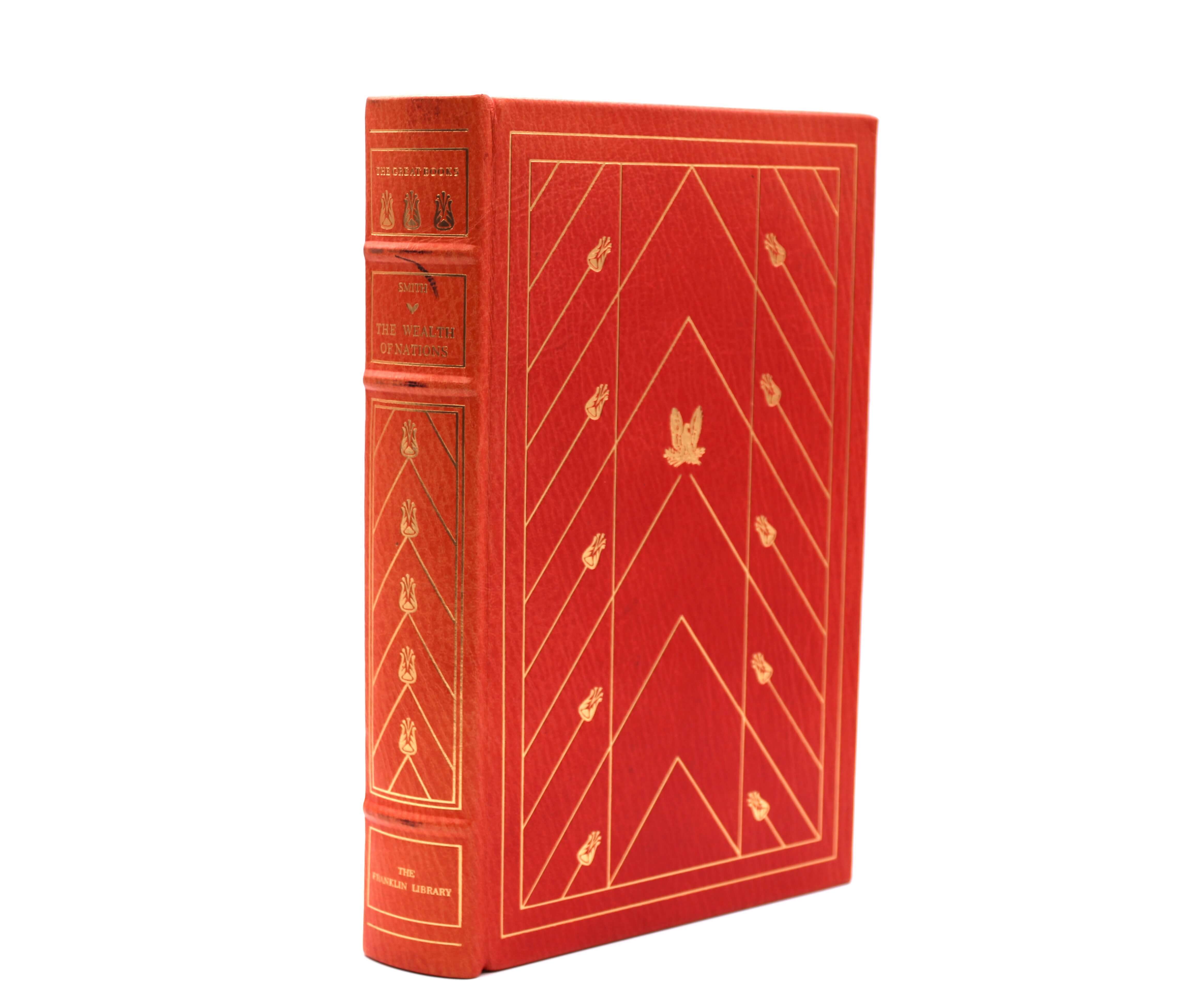 The Wealth of Nations. By Adam Smith. Limited Edition. Franklin Library. Franklin Center, 1978.