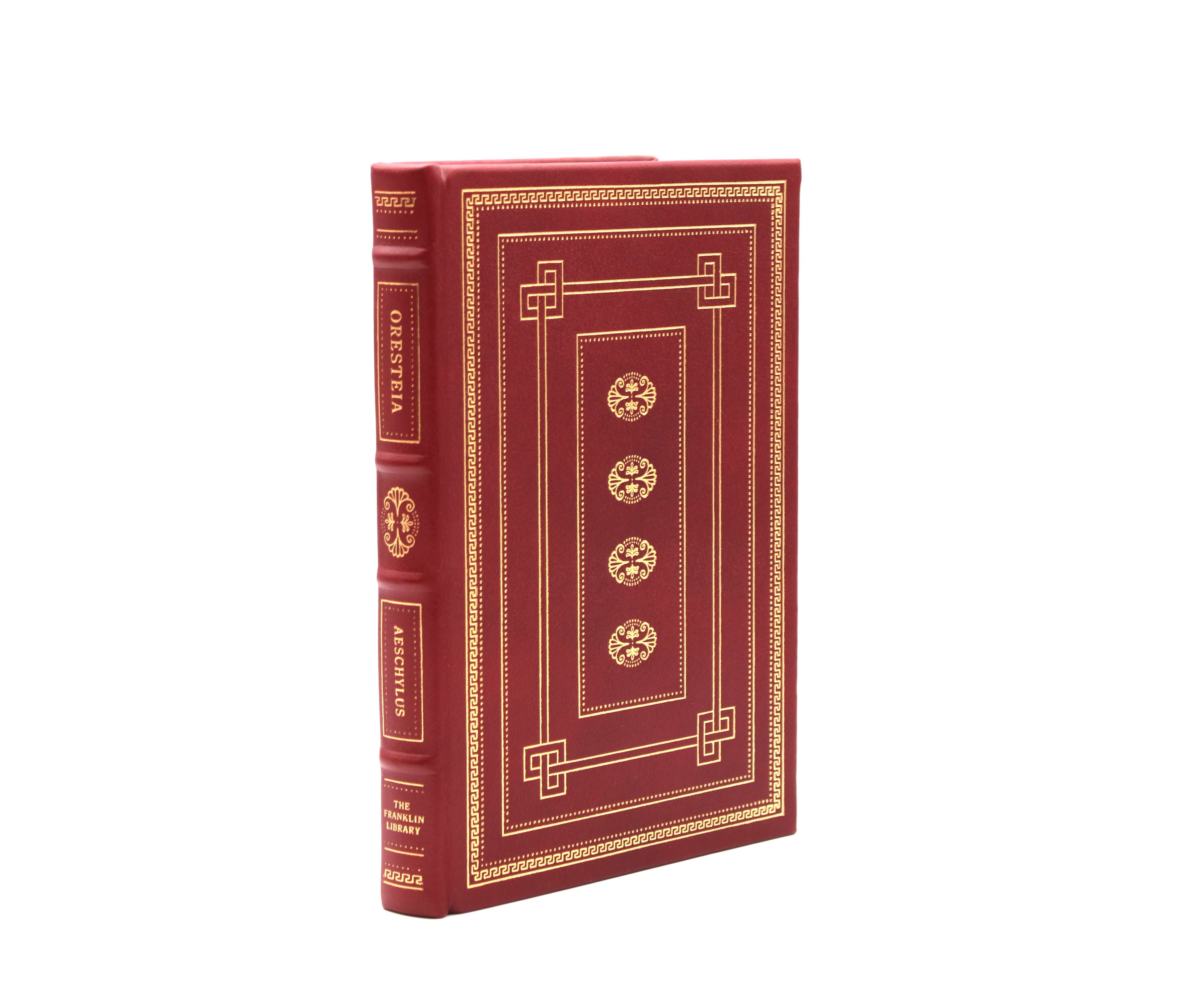 The Oresteia. By Aeschylus. Illustrated by Elaine Raphael and Don Bolognese. Limited Edition. Franklin Library. Franklin Center, 1980.