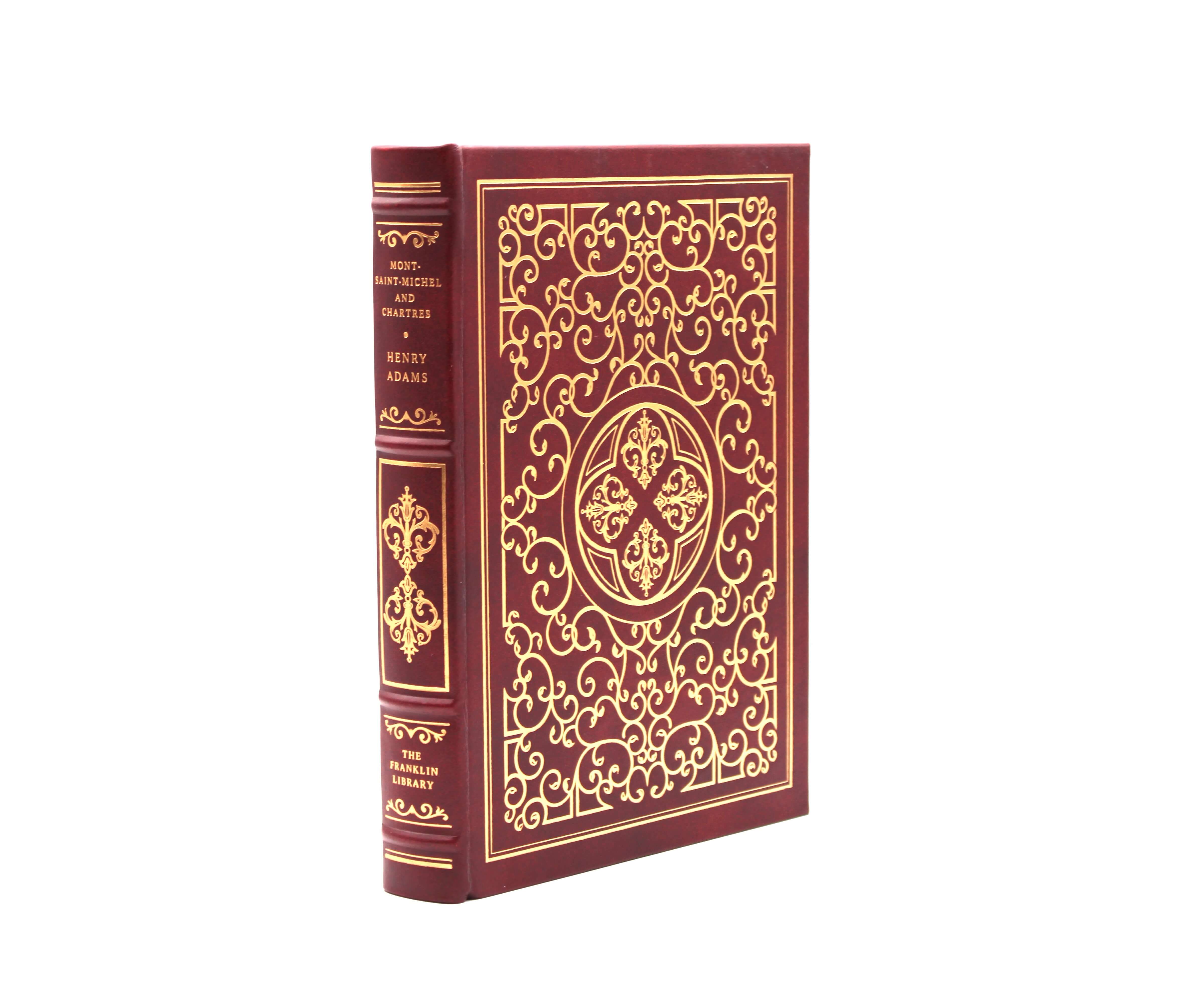 Mont-Saint-Michel and Chartres. By Henry Adams. Illustrated by Gonzalo Fonseca. Limited Edition. Franklin Library. Franklin Center, 1978.