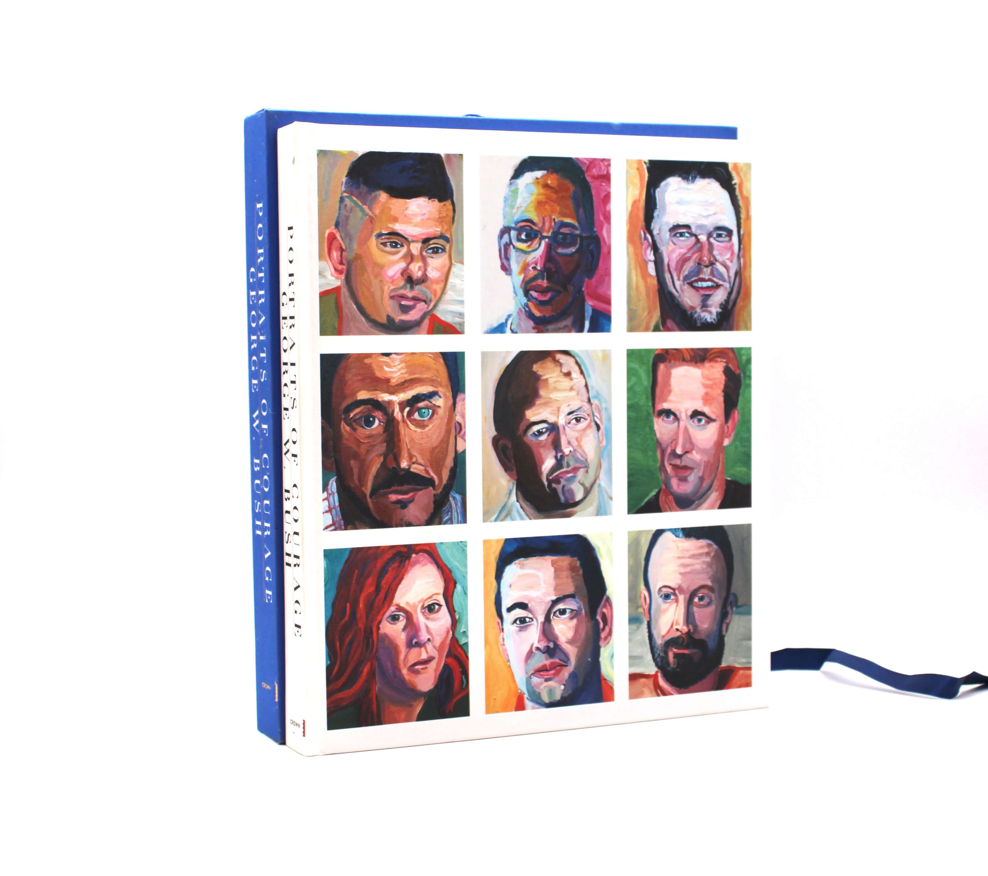 Portraits of Courage. Signed by George W. Bush. First Edition, Deluxe Issue, First Printing. Crown. New York, 2017.