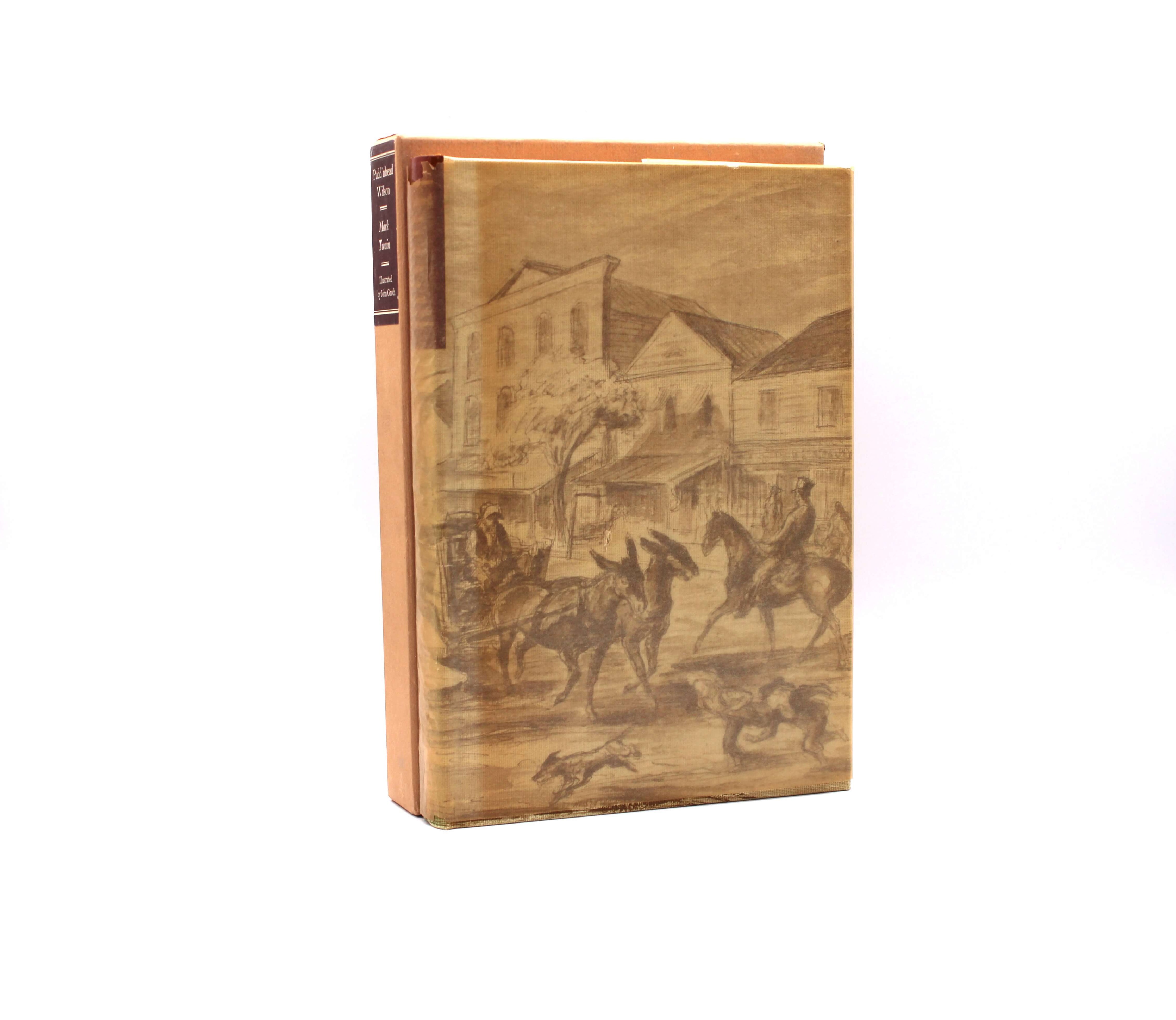 Puddn’head Wilson. By Mark Twain. Signed by John Groth. Signed Limited Edition. Limited Editions Club. New York, 1974.