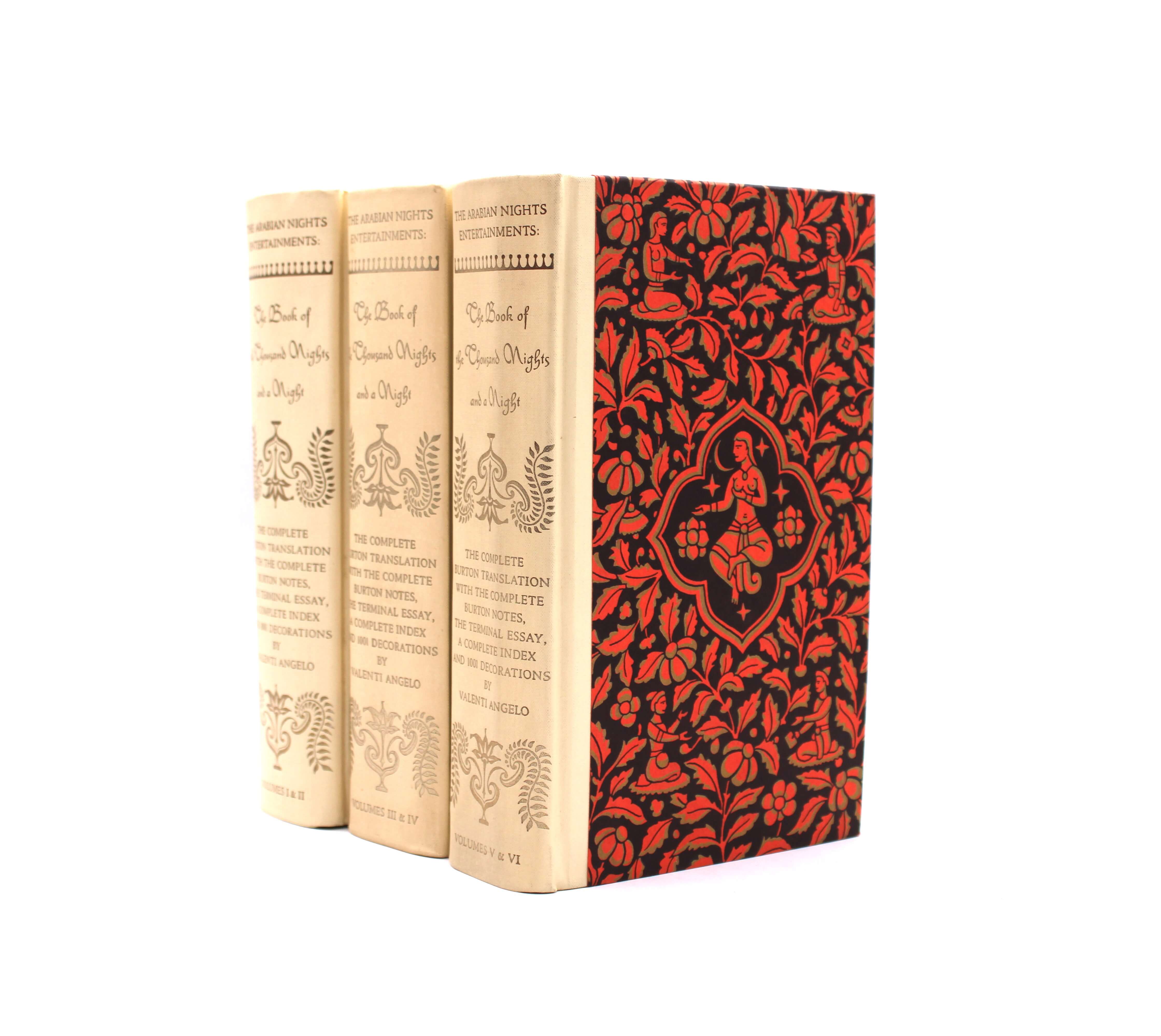 The Book of the Thousand Nights and a Night. By Sir Richard Burton. Illustrated by Valenti Angelo. Illustrated Edition. Heritage Press. New York, 1962.